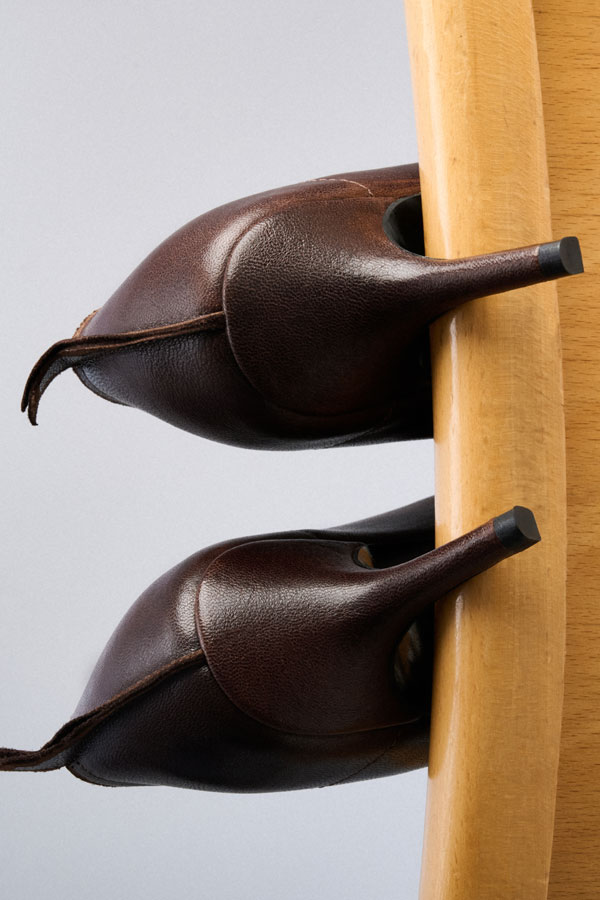 ТУФЛИ ИЗ ВИНТАЖНОЙ КОЖИ БЕЗ БАНТА, ЦВЕТ КОРИЧНЕВЫЙ, КАБЛУК 7 СМ ТУФЛИ ИЗ ВИНТАЖНОЙ КОЖИ БЕЗ БАНТА, ЦВЕТ КОРИЧНЕВЫЙ, КАБЛУК 7 СМ